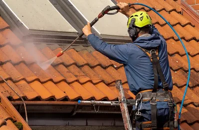 Démoussage et hydrofuge de toiture à Sauméjan